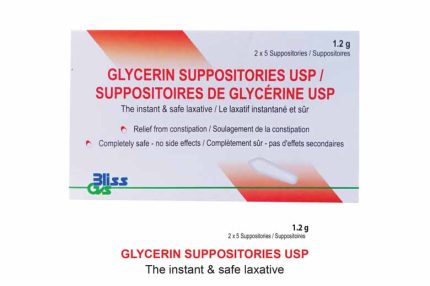 Glycerin 1.2g Suppository 10's