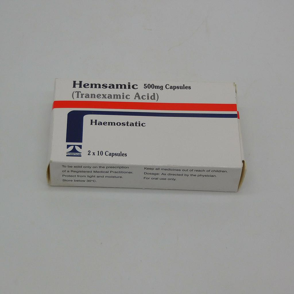 Hemsamic 500mg Capsules 20’s – Whitecross Pharmaceuticals