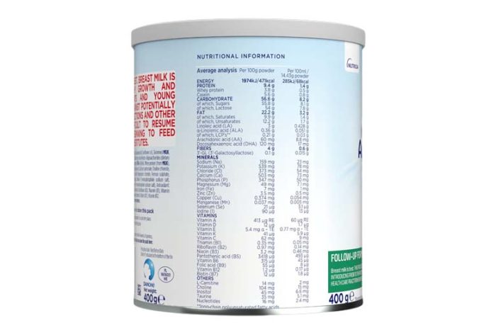 Aptamil Follow Up Formula 400gms- (6-12months) – Whitecross Pharmaceuticals