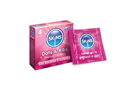 Skins Dots & Ribs Condoms 4s