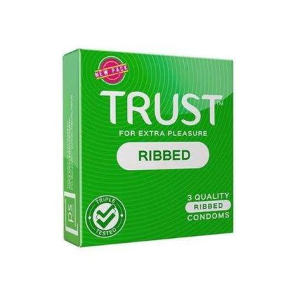 Trust Condoms Ribbed 3s