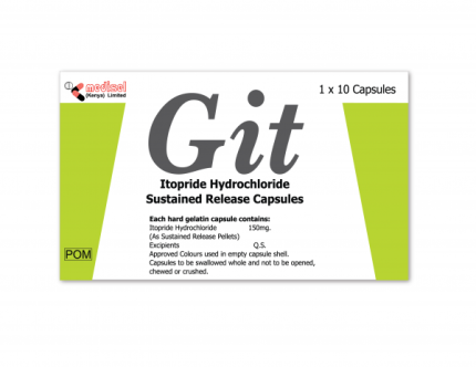 Git 150mg Capsules 10's